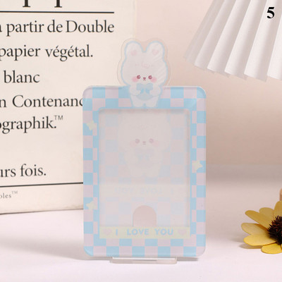 INS 3-tolline akrüülist pildiraam läbipaistev fotokaart ekraanihoidik lauaarvuti kaunistus idol foto varrukad kaitseümbris