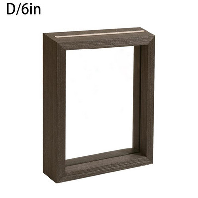 6/8 colių medinis dvipusis stiklo augalo pavyzdžio rėmas medinis rėmelis nuotraukų žurnalas Spalvotas nuotraukų rėmelis Skaidrus V3d4