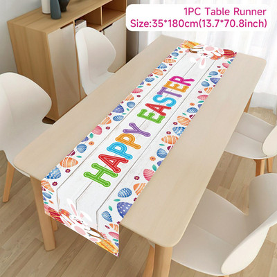 Vienreizlietojamais PET galdauts Lieldienu galdauts Mode Viegli tīrāms Viegls noformējums Rūtains galda pārsega dekors