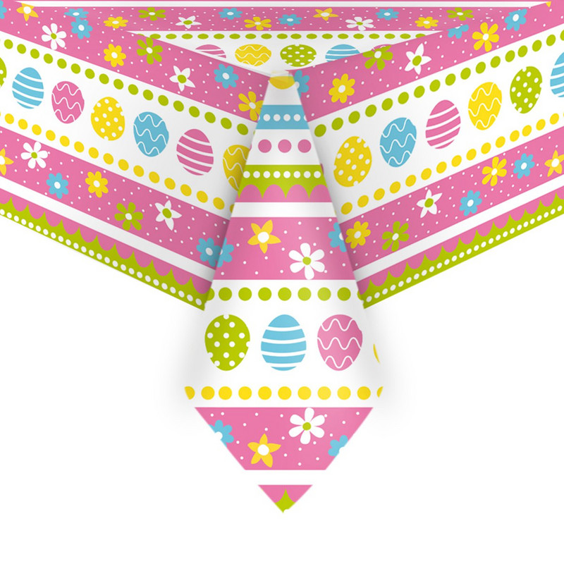 Vienreizlietojamais PET galdauts Lieldienu galdauts Mode Viegli tīrāms Viegls noformējums Rūtains galda pārsega dekors