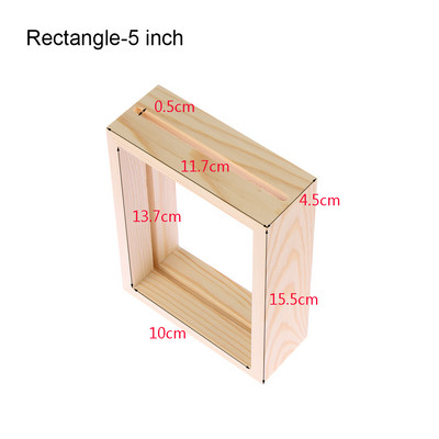 Οικογενειακή ξύλινη κορνίζα φωτογραφίας διπλής όψεως DIY με ακρυλικό γυάλινο κολπίσκο για φυτικά δείγματα Βάση εικόνας Διακόσμηση γάμου Τέχνη