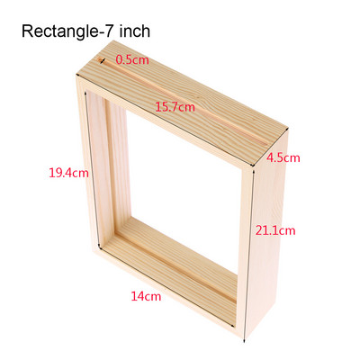 Οικογενειακή ξύλινη κορνίζα φωτογραφίας διπλής όψεως DIY με ακρυλικό γυάλινο κολπίσκο για φυτικά δείγματα Βάση εικόνας Διακόσμηση γάμου Τέχνη