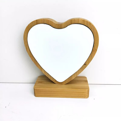 Szublimációs üres bambusz képkeret mágneses állvánnyal 4 stílusú kézműves karácsonyi ajándékok asztali dekoráció egyedi tervezéshez