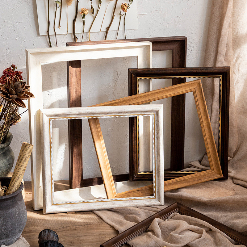 Audekls eļļas gleznu rāmis Dzīvojamās istabas apdare Māksla Sienas audekla plakāta ārējais rāmis DIY dekoram Foto gleznu plakātu pakaramais