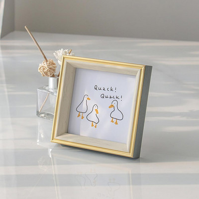 Suport pentru fotografii cu aspect frumos Rama foto atractivă și durabilă Rama foto pătrată anti-decolorare Ramă foto pentru decorarea casei