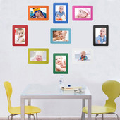 PVC krāsaini magnētiski attēlu rāmji DIY Radoši dzīvojamās istabas foto magnēti Foto rāmis pārvietojamās mājas dekorēšana