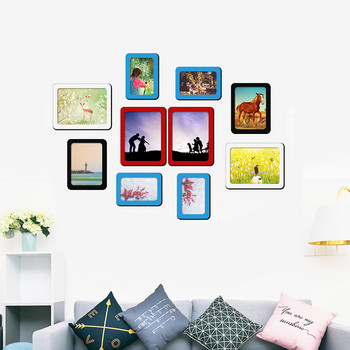 PVC цветни магнитни рамки за картини Направи си сам креативни фотомагнити за всекидневна Фоторамка Декорация на мобилен дом