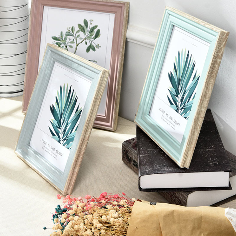 5 colių 6 colių 7 colių 8 colių nuotraukų rėmelis Kūrybiškas modernus paprastas paveikslų rėmelis, nedūžtantis stiklinis nuotraukų rėmelis, miegamojo apdaila