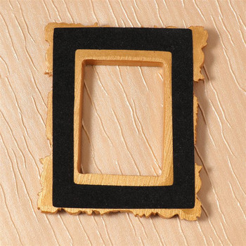 Ретро правоъгълна рамка за снимки от смола Златна мини рамка за снимки Настолен орнамент Рамка за дисплей за бижута за домашен декор на спалня