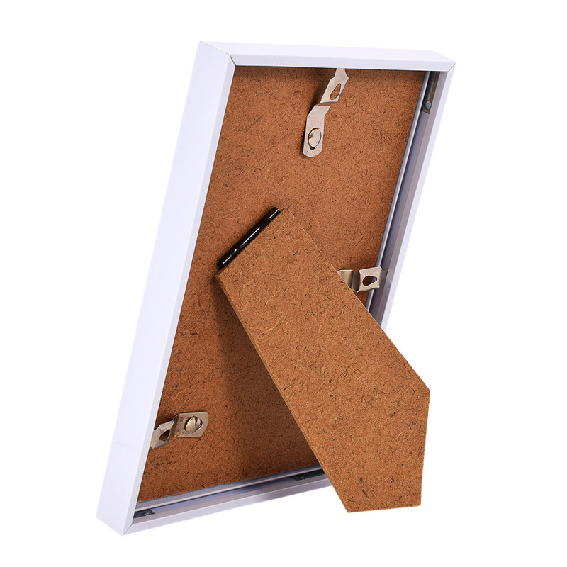 ZUCZUG 10x15cm Λευκή κορνίζα 6 ιντσών DIY Δώρο για μωρό σχέδιο Ξύλινη κορνίζα DIY Κορνίζες εικόνων Art Decor Desk Home