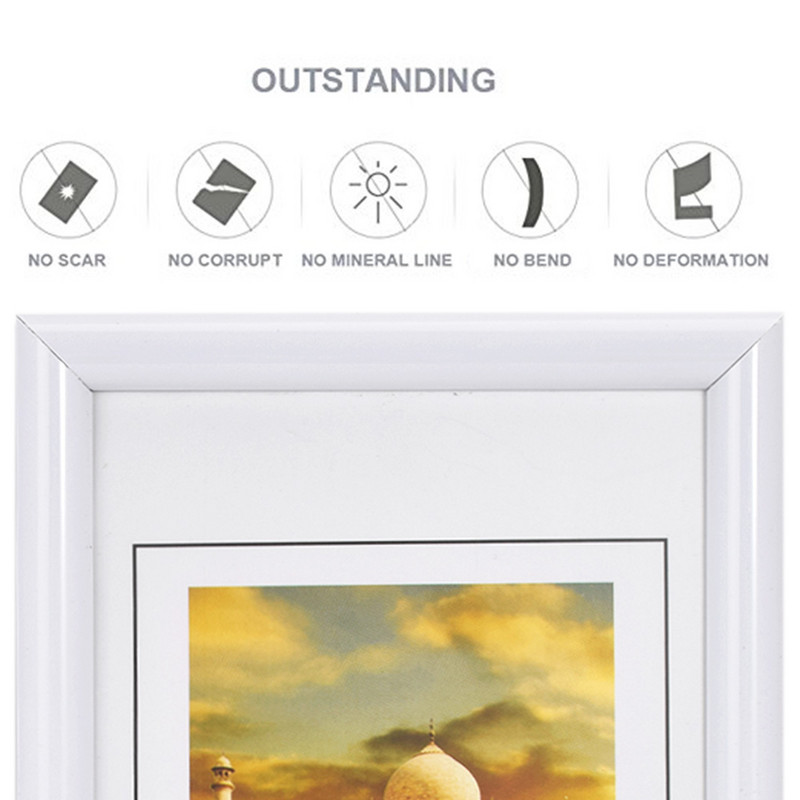 ZUCZUG 10x15cm Λευκή κορνίζα 6 ιντσών DIY Δώρο για μωρό σχέδιο Ξύλινη κορνίζα DIY Κορνίζες εικόνων Art Decor Desk Home