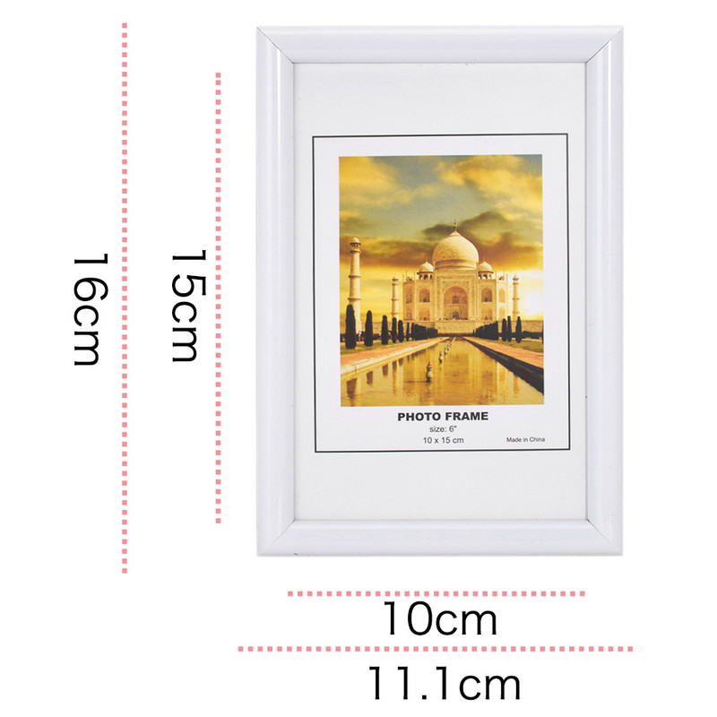 ZUCZUG 10x15cm Λευκή κορνίζα 6 ιντσών DIY Δώρο για μωρό σχέδιο Ξύλινη κορνίζα DIY Κορνίζες εικόνων Art Decor Desk Home