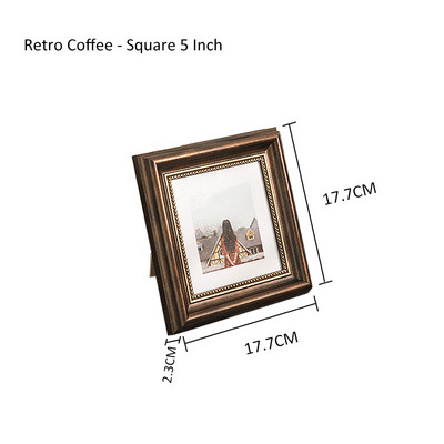 Amerikāņu retro sveķu foto rāmis attēlu rāmis mājas dekorēšana foto rāmja komplekts sienas attēlu rāmji sienas foto rāmis koka rāmis