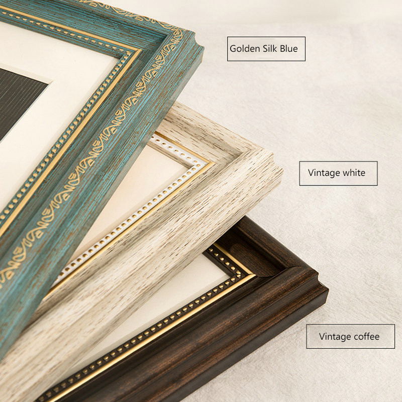 Amerikāņu retro sveķu foto rāmis attēlu rāmis mājas dekorēšana foto rāmja komplekts sienas attēlu rāmji sienas foto rāmis koka rāmis