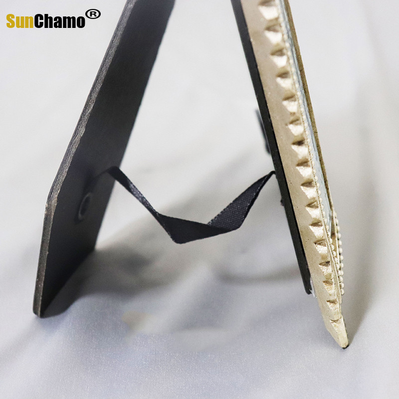 Új Nordic Mirror Glass képkeret 2,5 hüvelykes 6 hüvelykes retro faragott négylevelű lóhere szett Csúcsminőségű, remek modell szobagyanta