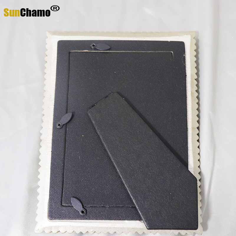 Új Nordic Mirror Glass képkeret 2,5 hüvelykes 6 hüvelykes retro faragott négylevelű lóhere szett Csúcsminőségű, remek modell szobagyanta