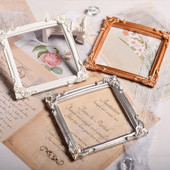 Vintage rāmja imitācija grebts foto rāmis Kosmētika displeja statīvs juvelierizstrādājumu prezentācijas futrālis mājas dekorēšanai