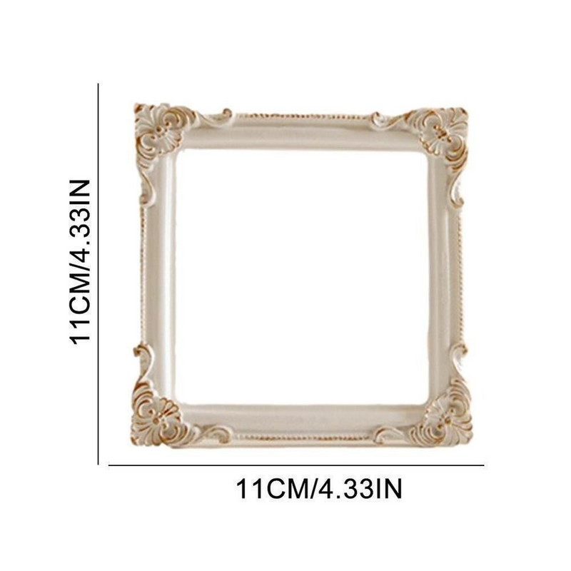 Vintage rāmja imitācija grebts foto rāmis Kosmētika displeja statīvs juvelierizstrādājumu prezentācijas futrālis mājas dekorēšanai