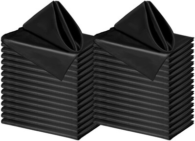 12BUC Șervețele din material satinat Șervețele moi de cină Șervețele de masă pătrate lavabile pentru nuntă, petrecere, banchet, restaurant 50x50cm