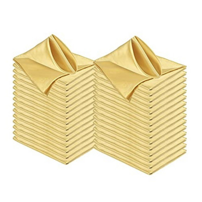 12BUC Șervețele din material satinat Șervețele moi de cină Șervețele de masă pătrate lavabile pentru nuntă, petrecere, banchet, restaurant 50x50cm