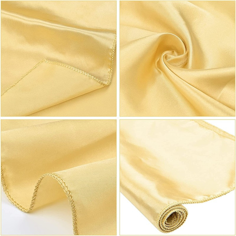 12BUC Șervețele din material satinat Șervețele moi de cină Șervețele de masă pătrate lavabile pentru nuntă, petrecere, banchet, restaurant 50x50cm