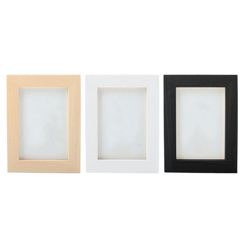 Medinis nuotraukų rėmelių stalas 6 colių A4 Creative Picture Studio Paprastas didmeninis nuotraukų rėmelis Pakabinamas nuotraukų rėmelis W D4Q3