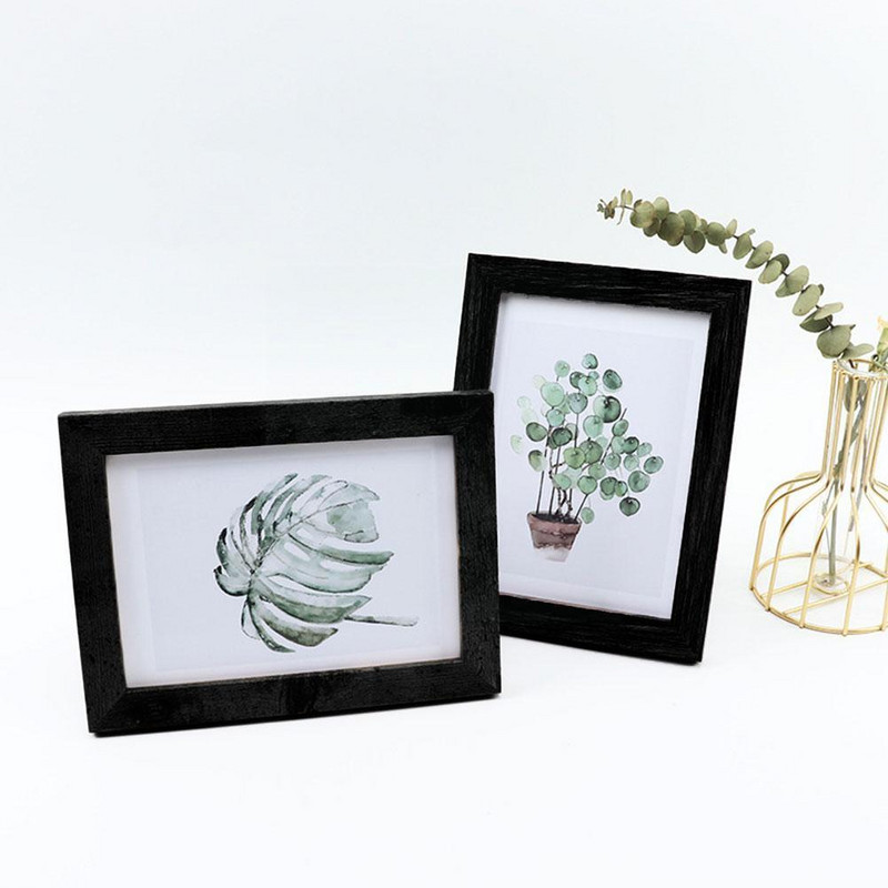 Medinis nuotraukų rėmelių stalas 6 colių A4 Creative Picture Studio Paprastas didmeninis nuotraukų rėmelis Pakabinamas nuotraukų rėmelis W D4Q3