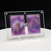 Nuotraukų rėmelis su magnetiniu fotokortelių laikikliu, plakato stendas, skaidrus akrilas, skirtas apsaugoti paveikslėlius biuro darbalaukio ornamentu