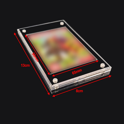 Nuotraukų rėmelis su magnetiniu fotokortelių laikikliu, plakato stendas, skaidrus akrilas, skirtas apsaugoti paveikslėlius biuro darbalaukio ornamentu