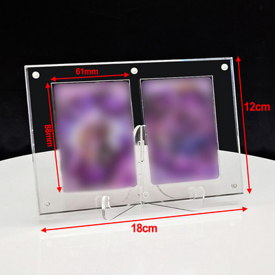 Nuotraukų rėmelis su magnetiniu fotokortelių laikikliu, plakato stendas, skaidrus akrilas, skirtas apsaugoti paveikslėlius biuro darbalaukio ornamentu