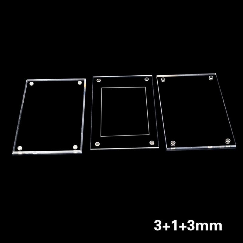 Nuotraukų rėmelis su magnetiniu fotokortelių laikikliu, plakato stendas, skaidrus akrilas, skirtas apsaugoti paveikslėlius biuro darbalaukio ornamentu