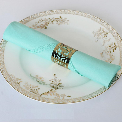 Επιτραπέζια χαρτοπετσέτα Διακόσμηση γάμου Απλό πολυεστέρα για πάρτι γενεθλίων εστιατορίου ξενοδοχείου Ανθεκτικό σε λεκέδες