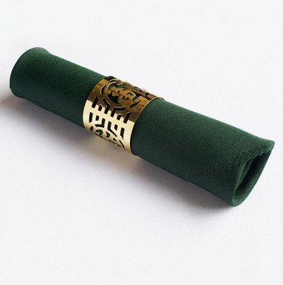 Επιτραπέζια χαρτοπετσέτα Διακόσμηση γάμου Απλό πολυεστέρα για πάρτι γενεθλίων εστιατορίου ξενοδοχείου Ανθεκτικό σε λεκέδες