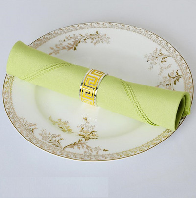 Επιτραπέζια χαρτοπετσέτα Διακόσμηση γάμου Απλό πολυεστέρα για πάρτι γενεθλίων εστιατορίου ξενοδοχείου Ανθεκτικό σε λεκέδες