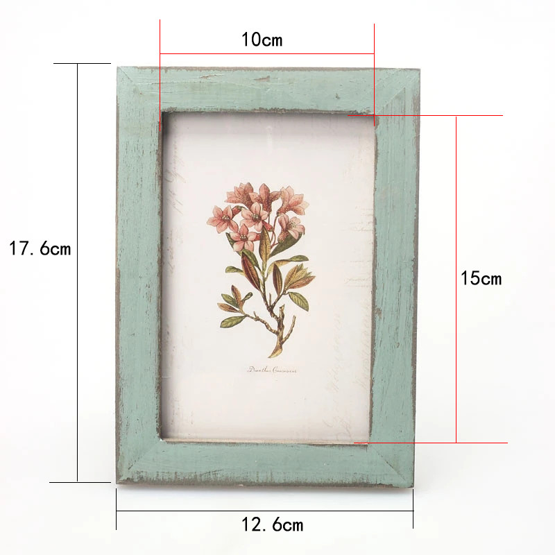 5 szín minőségi vintage képkeret lakberendezés Retro fa esküvői pár ajánlása képkeretek ajándék dísz