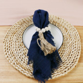 12gab Salvetes Kokvilnas audums 32*32cm Rustic Marle Hanky Tējas Dvielis Ēdamistabas Paklājiņi Kāzu piederumi Veļa Mājas galda dekors