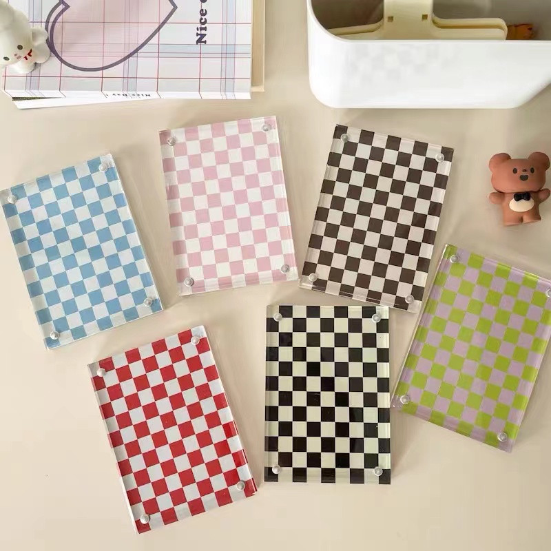 Akrilna šahovnica 3-inčni okvir za fotografije Mali okvir za prikaz kartice za fotografije Papir za naljepnice Snažni magnetski dvostrani polaroid