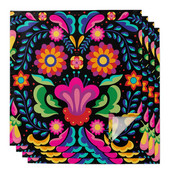 Meksikas festivāla raksta tekstūra kvadrātveida auduma galda salvete Kāzu dekorācija galdauts virtuves vakariņu pasniegšanas salvetes