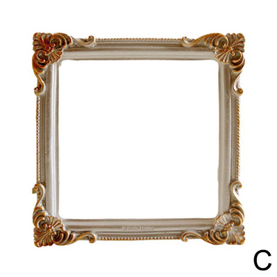 INS Golden Retro foto rāmis nagu mākslas rotaslietu dekorēšanai ar reljefu fotokartes reljefu attēlu rāmis, kas paredzēts fotografēšanai