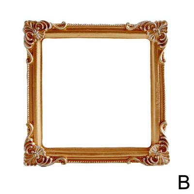 INS Golden Retro foto rāmis nagu mākslas rotaslietu dekorēšanai ar reljefu fotokartes reljefu attēlu rāmis, kas paredzēts fotografēšanai