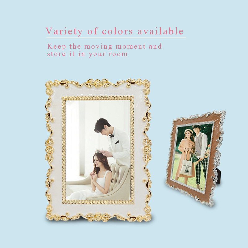Europos kūrybingas nuotraukų rėmelių dekoravimas tapyba veidrodis vestuvių nuotraukų rėmelis biuro erdvė kambario spintelės komplektas stalas nuotraukų rėmelis