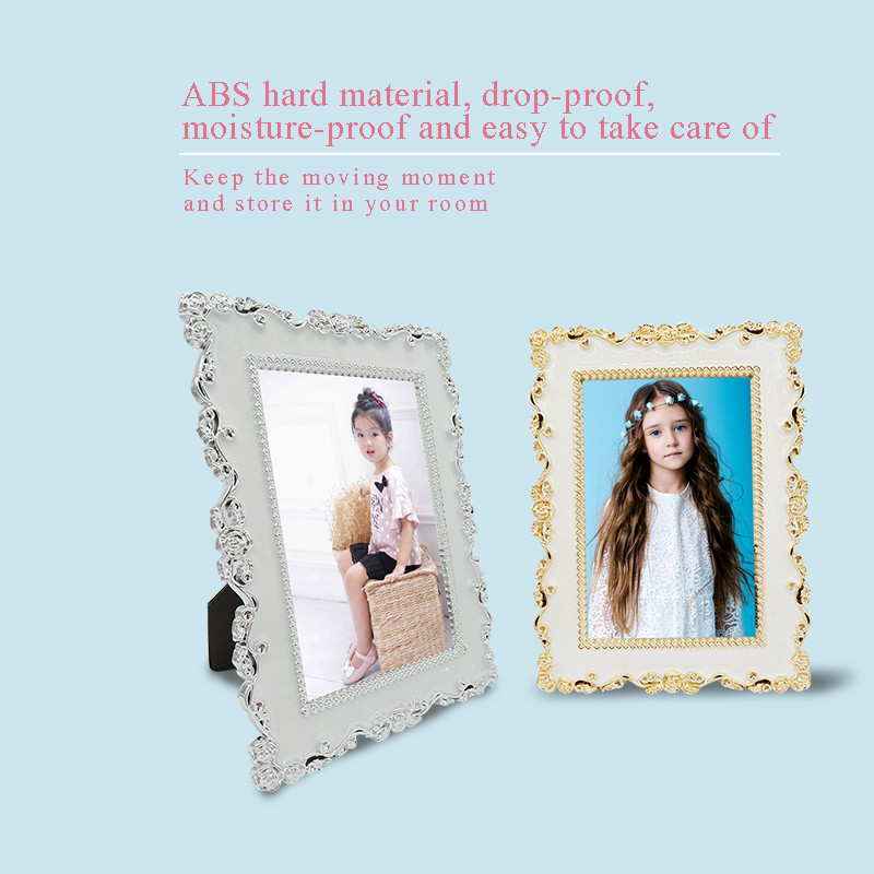 Europos kūrybingas nuotraukų rėmelių dekoravimas tapyba veidrodis vestuvių nuotraukų rėmelis biuro erdvė kambario spintelės komplektas stalas nuotraukų rėmelis