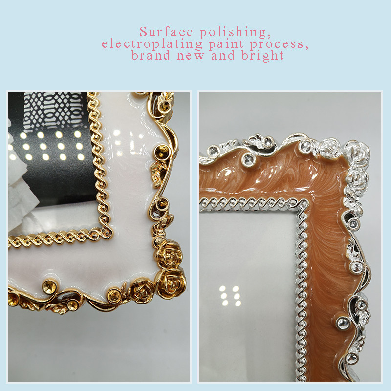 Europos kūrybingas nuotraukų rėmelių dekoravimas tapyba veidrodis vestuvių nuotraukų rėmelis biuro erdvė kambario spintelės komplektas stalas nuotraukų rėmelis