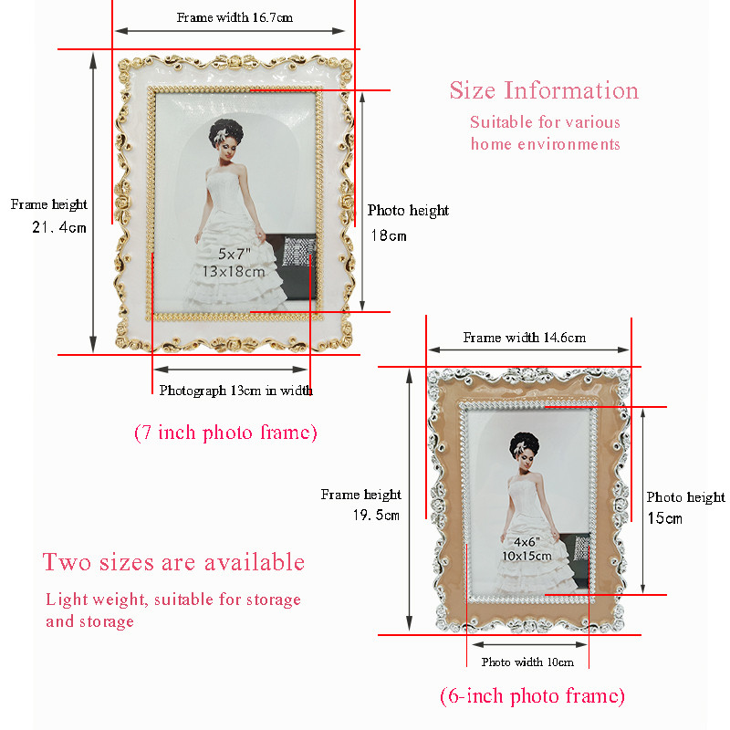 Europos kūrybingas nuotraukų rėmelių dekoravimas tapyba veidrodis vestuvių nuotraukų rėmelis biuro erdvė kambario spintelės komplektas stalas nuotraukų rėmelis