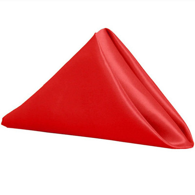 1 ΤΕΜ 40 x 40 εκ. Πολυτελή τετράγωνα τραπεζοπετσέτες ψεύτικο σατέν ύφασμα με στρίφωμα μαντήλι Τραπεζοπανί γάμου Διακόσμηση δείπνου