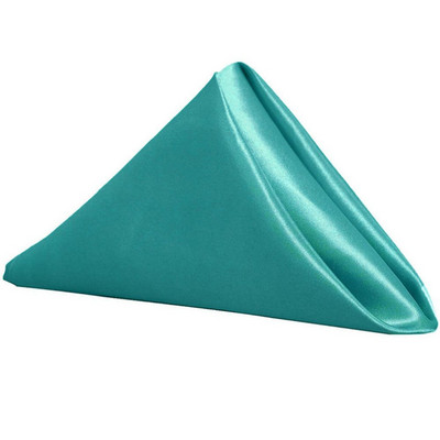 1 ΤΕΜ 40 x 40 εκ. Πολυτελή τετράγωνα τραπεζοπετσέτες ψεύτικο σατέν ύφασμα με στρίφωμα μαντήλι Τραπεζοπανί γάμου Διακόσμηση δείπνου