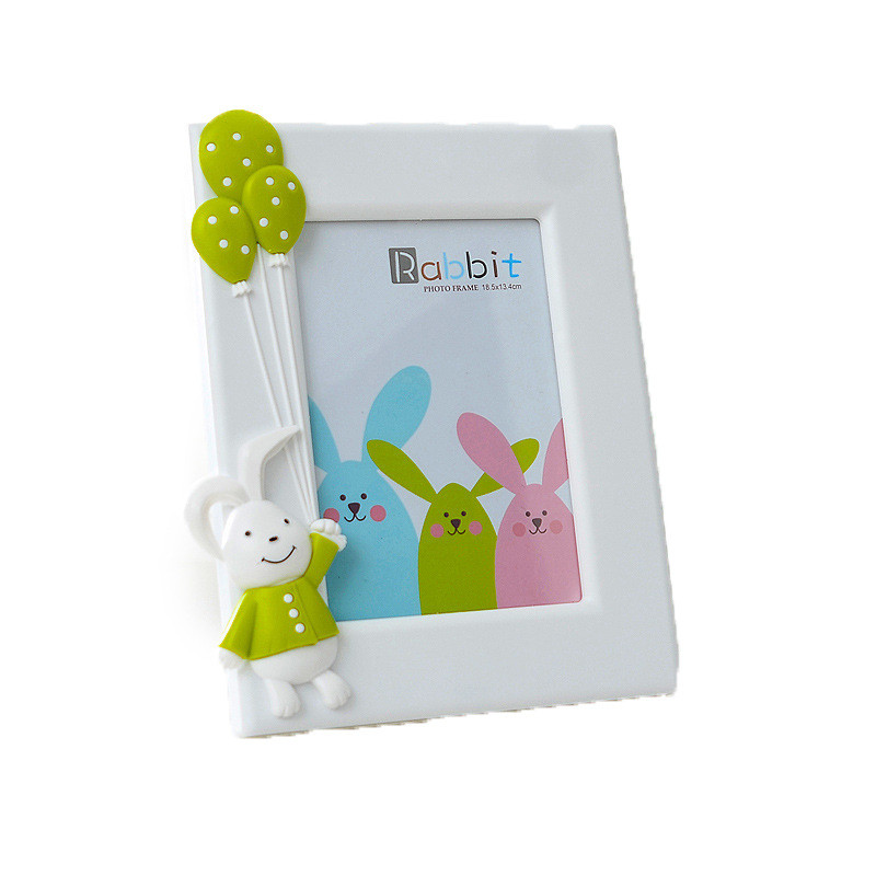 7 hüvelykes aranyos képkeret otthoni asztaldísz rajzfilm fali képkeret nyúl