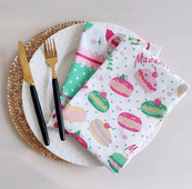 40x60 cm ķiršu macarone kokvilnas salvete galda piederumu paklājiņš cepšanas foto fons, galda mariage salvete, preču bezmaksas piegāde