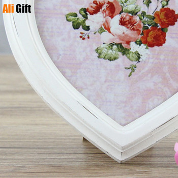 6 INCH Love Shape Photo Picture Frame for Children Бебешки снимки на маса Home Decoration Picture Frames Wall Photo Frame