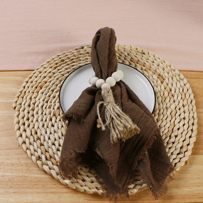 10 vnt Stalo skalbinių servetėlė Vestuvinei Kalėdų dekoracijai Mariage Cloth Country Pink Virtuvės medvilnės serviravimo audinys Vakarienės staltiesė